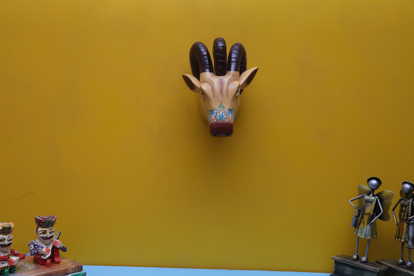 Damik - Wood Wall Decor Animal Figure Art - Multi Colour