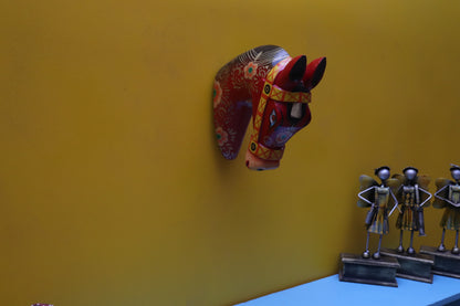 Etash - Wood Wall Decor Animal Figure Art - Multi Colour