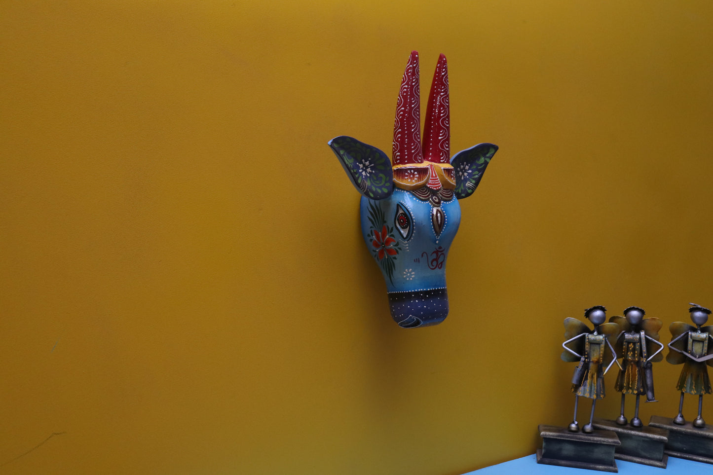 Garth - Wood Wall Decor Animal Figure Art - Multi Colour