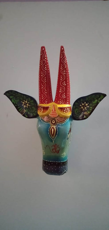Garth - Wood Wall Decor Animal Figure Art - Multi Colour