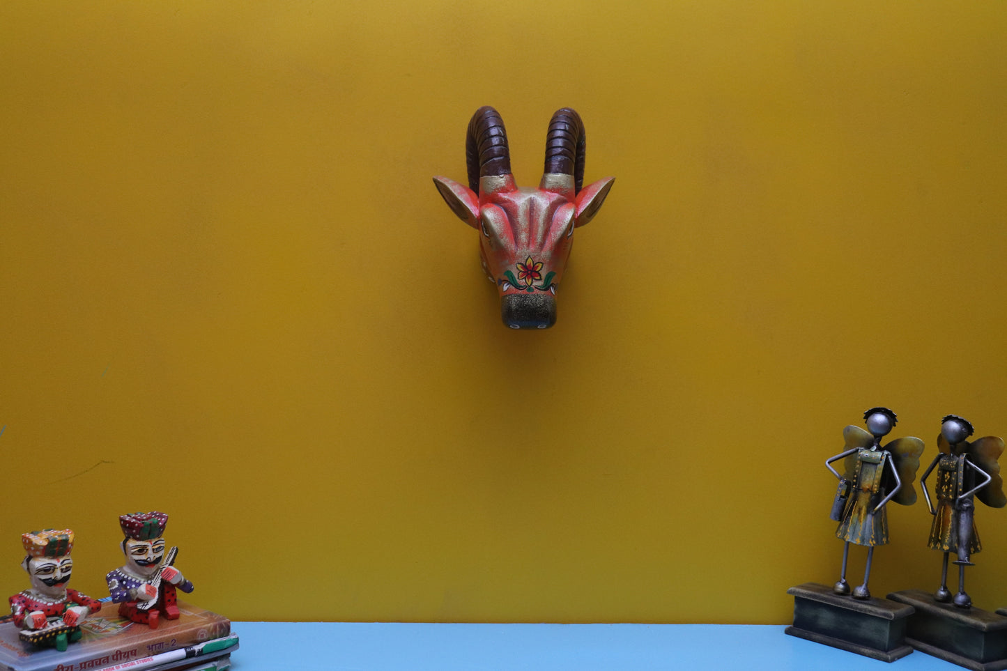 Ina - Wood Wall Decor Animal Figure Art - Multi Colour
