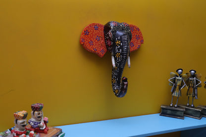 Ikshit - Wood Wall Decor Animal Figure Art - Multi Colour