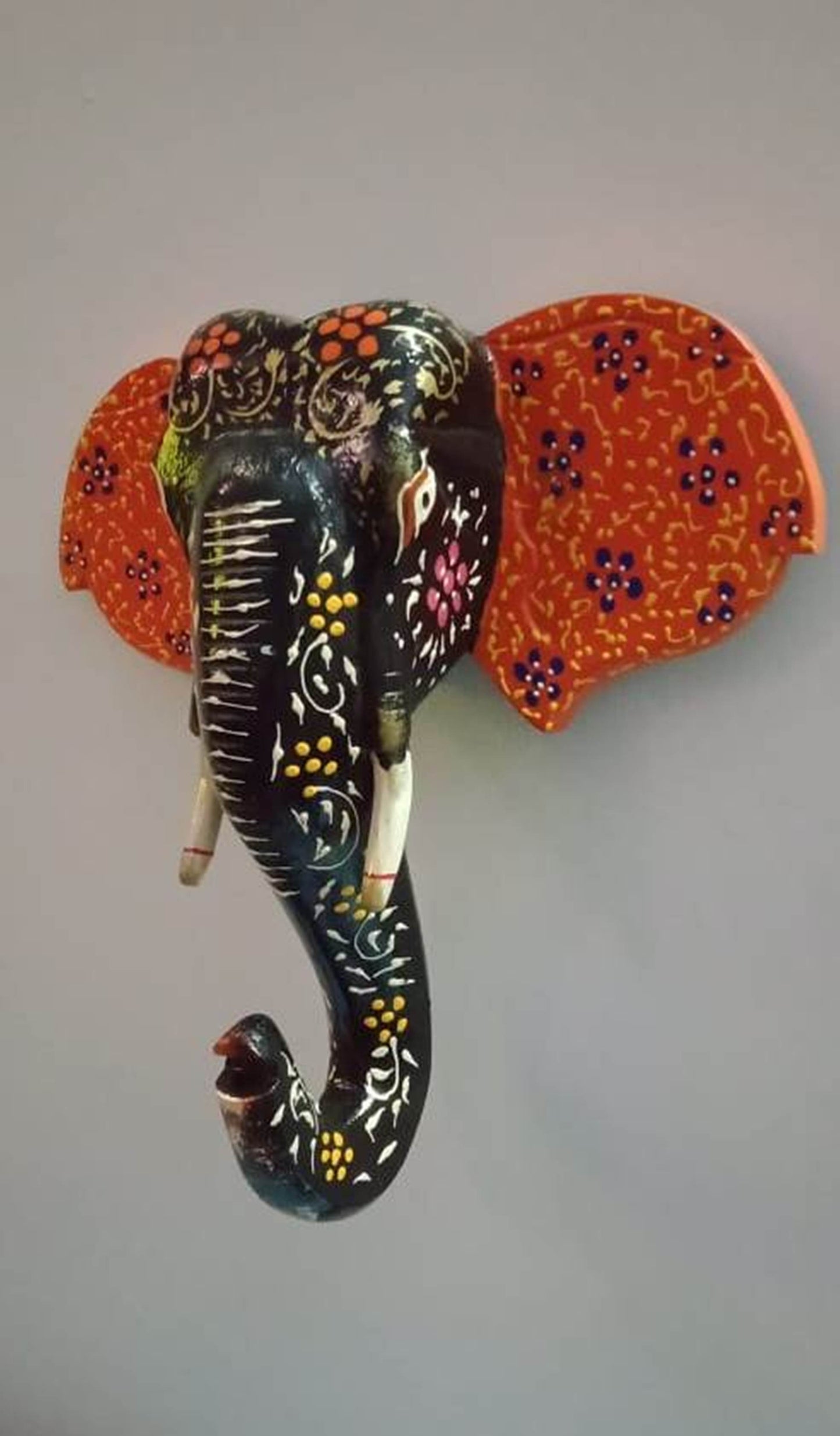 Ikshit - Wood Wall Decor Animal Figure Art - Multi Colour