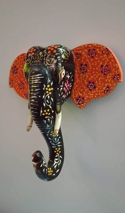 Ikshit - Wood Wall Decor Animal Figure Art - Multi Colour