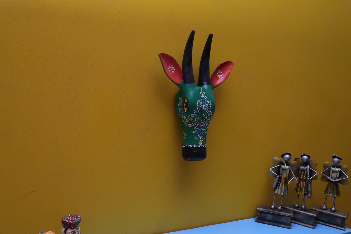 Indra - Wood Wall Decor Animal Figure Art - Multi Colour