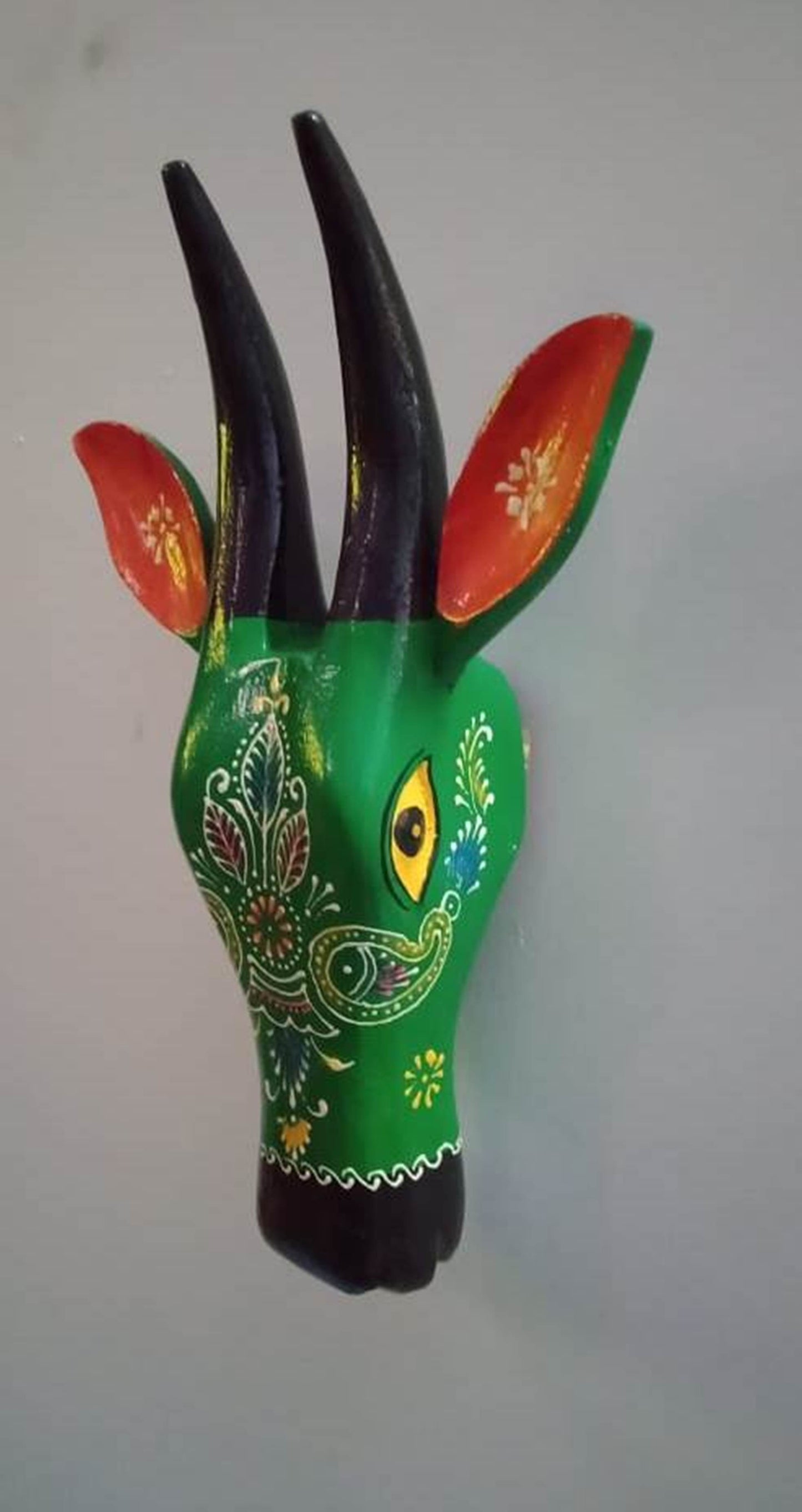Indra - Wood Wall Decor Animal Figure Art - Multi Colour