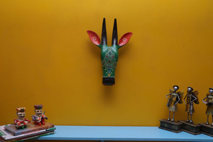Indra - Wood Wall Decor Animal Figure Art - Multi Colour