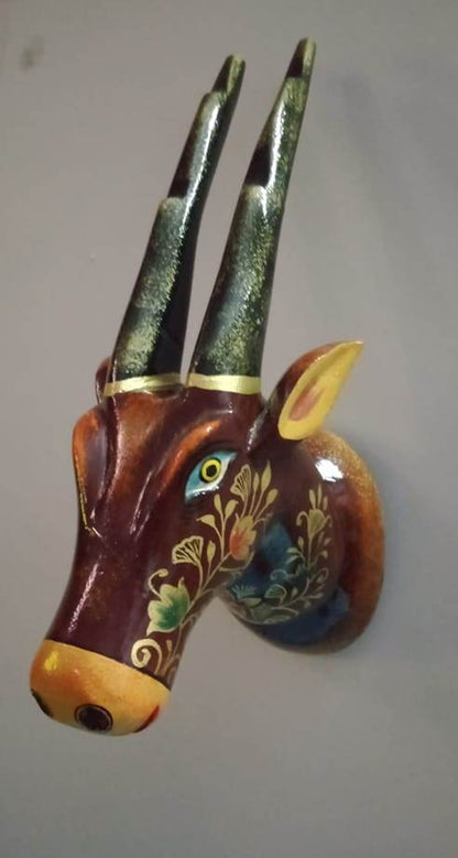 Likit- Wood Wall Decor Animal Figure Art - Multi Colour