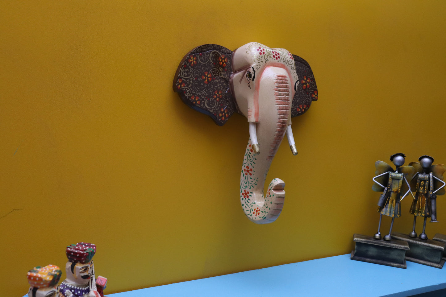 Onkar - Wood Wall Decor Animal Figure Art - Multi Colour