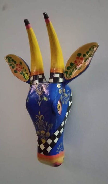 Onir - Wood Wall Decor Animal Figure Art - Multi Colour