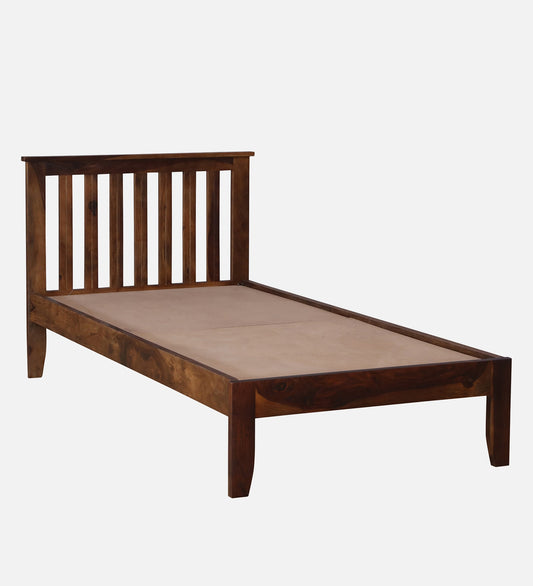 Sheesham Wood Non Storage Single Bed In Provincial Teak Polish Finish