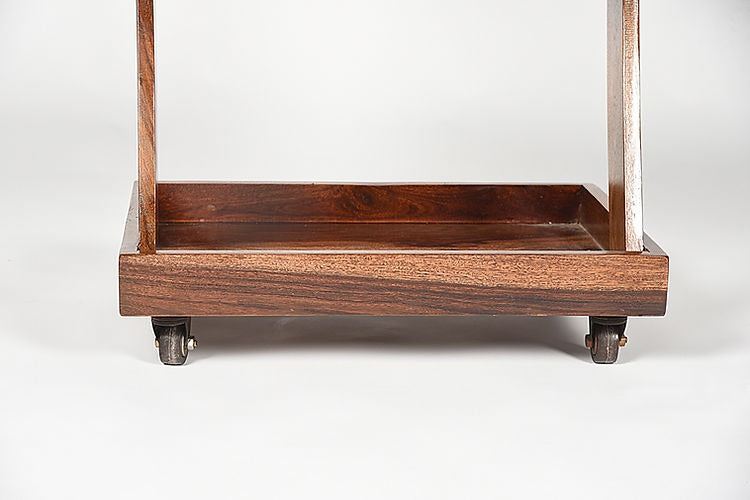 Solid Wood Bar Trolley In Natural Finish
