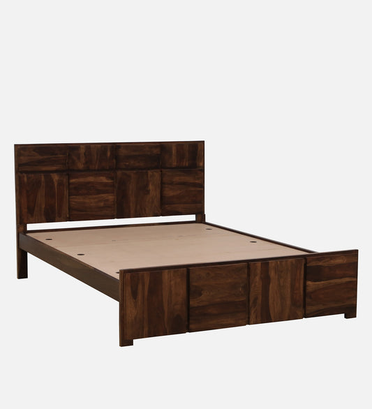 Sheesham Wood Queen Size Bed In Provincial Teak Finish