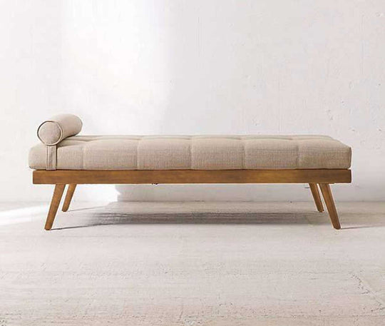Solid Wood Diwan In Honey Finish