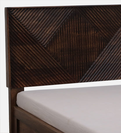 Sheesham Wood King Size Bed In Provincial Teak Finish