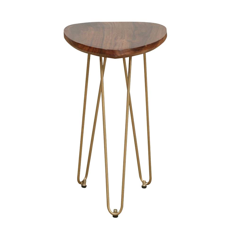 Solid Wood Bedside Tables In Rustic Teak Finish