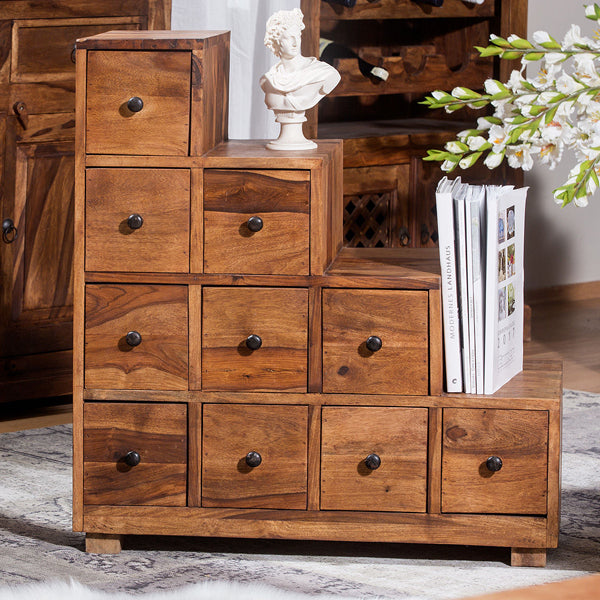 Solid Wood Chest Of Drawers In Natural Finish