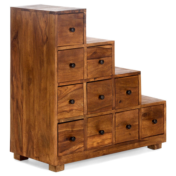 Solid Wood Chest Of Drawers In Natural Finish