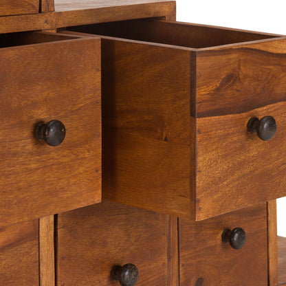 Solid Wood Chest Of Drawers In Natural Finish