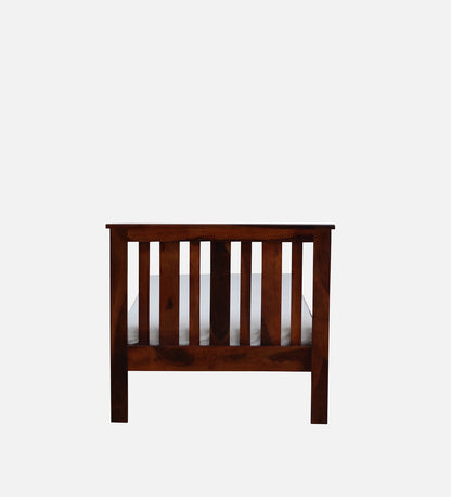 Sheesham Wood Single Bed Without Storage In Honey Oak Polish Finish