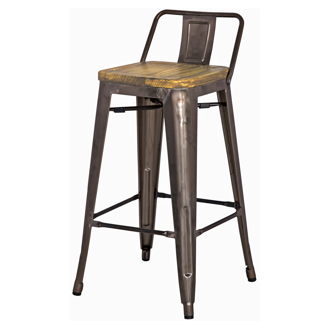 Lena Metal Bar Chair - Natural