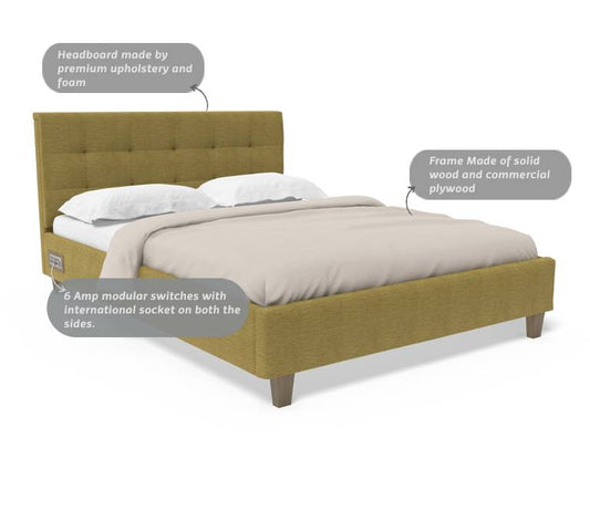 Recharge Queen Bed With 6" Mattress And 1000 Days Warranty - Green