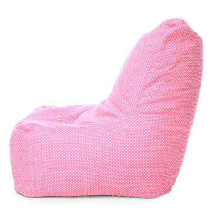 XXLChair Polka Dots Printed Bean Bag With Fillers