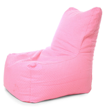 XXLChair Polka Dots Printed Bean Bag With Fillers