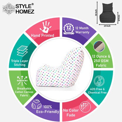 XXLChair Star Printed Bean Bag With Fillers