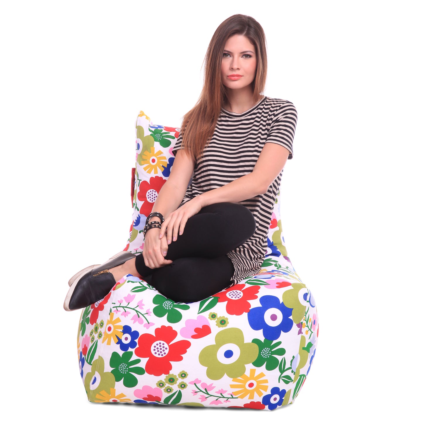 XXLChair Floral Printed Bean Bag With Fillers