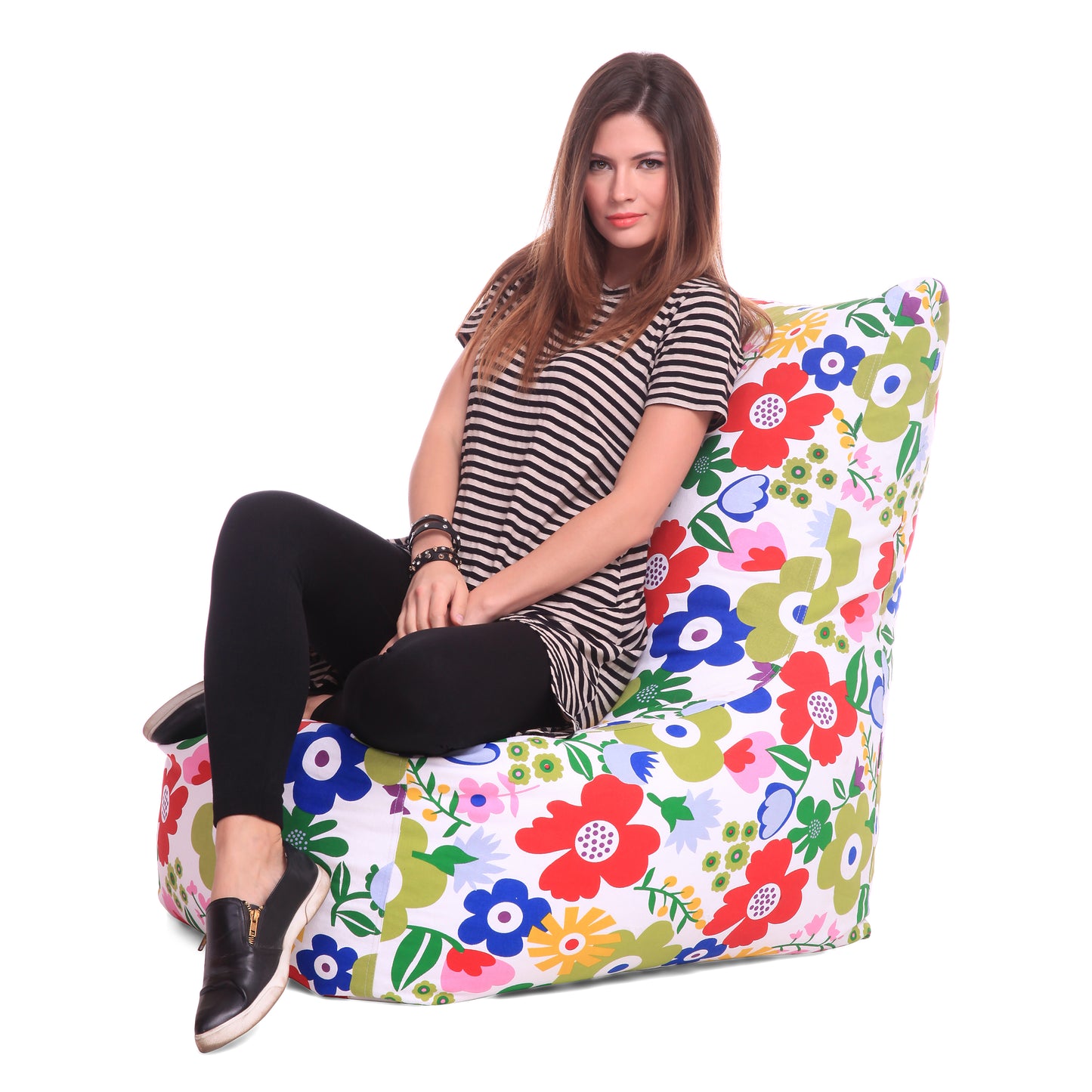 XXLChair Floral Printed Bean Bag With Fillers