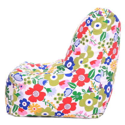 XXLChair Floral Printed Bean Bag With Fillers