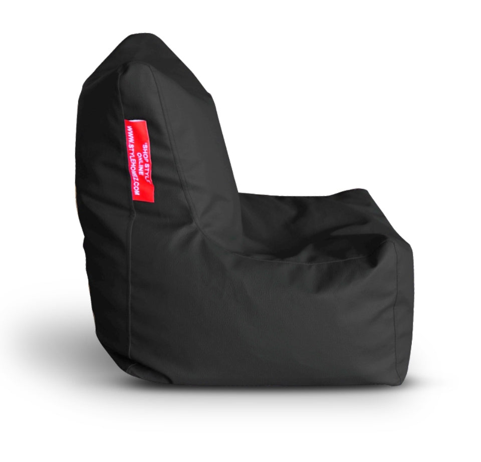 Leatherette Bean Bag Chair With Fillers - Large