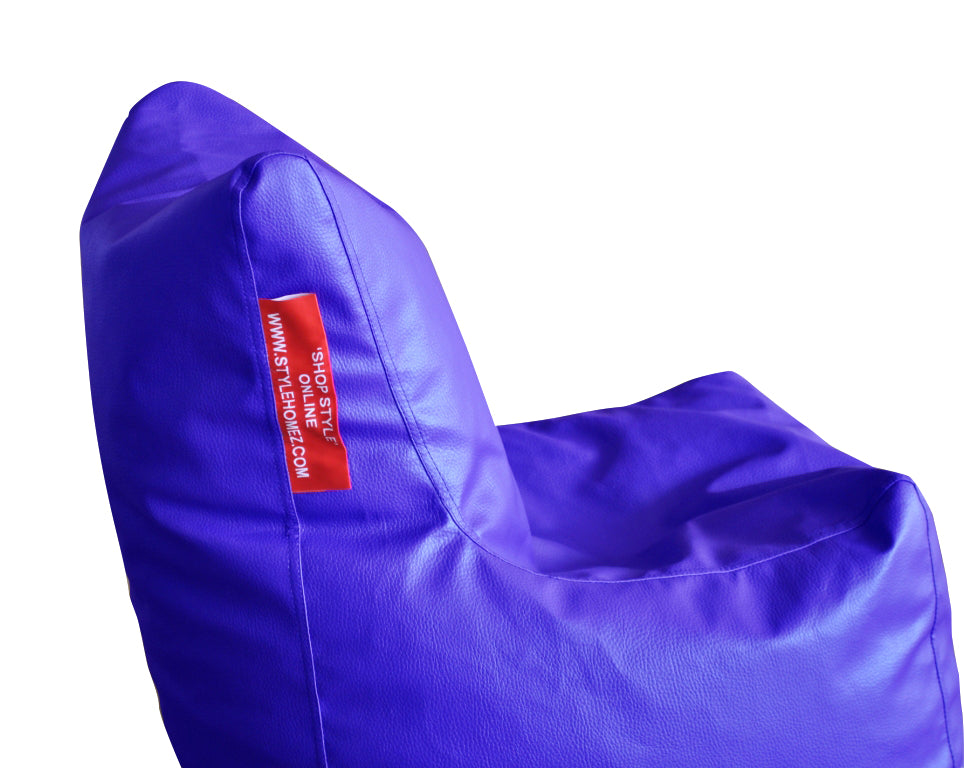 Leatherette Bean Bag Chair With Fillers - Large