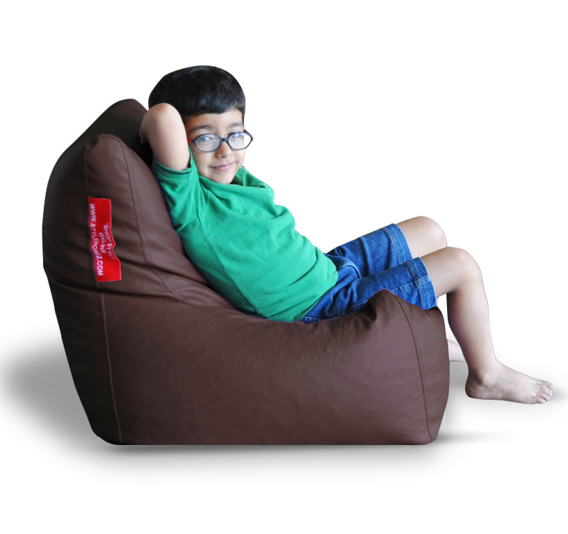 Leatherette Bean Bag Chair With Fillers - Large
