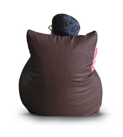 Leatherette Bean Bag Chair With Fillers - Large