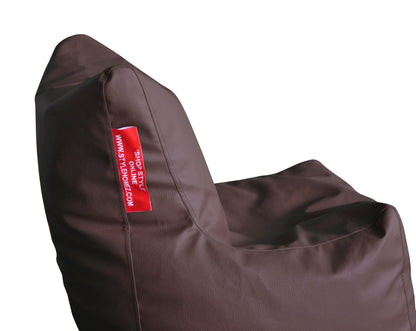 Leatherette Bean Bag Chair With Fillers - Large