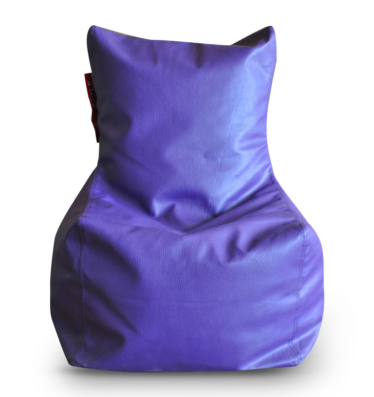 Leatherette Bean Bag Chair With Fillers - Large