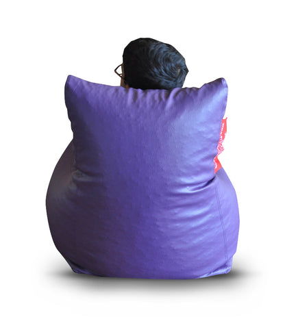 Leatherette Bean Bag Chair With Fillers - Large