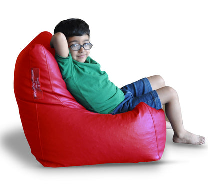 Leatherette Bean Bag Chair With Fillers - Large