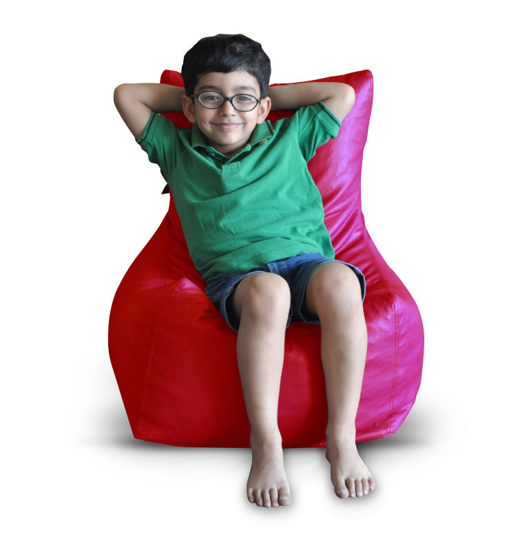 Leatherette Bean Bag Chair With Fillers - Large