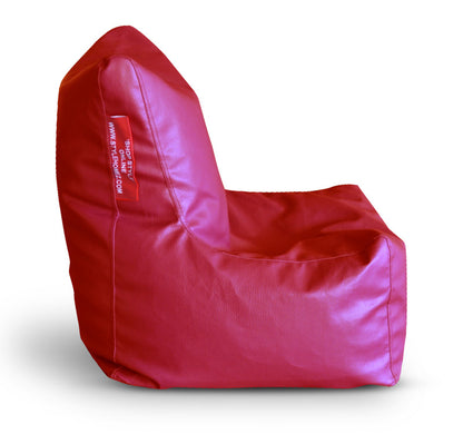 Leatherette Bean Bag Chair With Fillers - Large