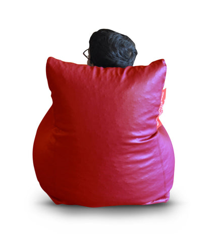 Leatherette Bean Bag Chair With Fillers - Large