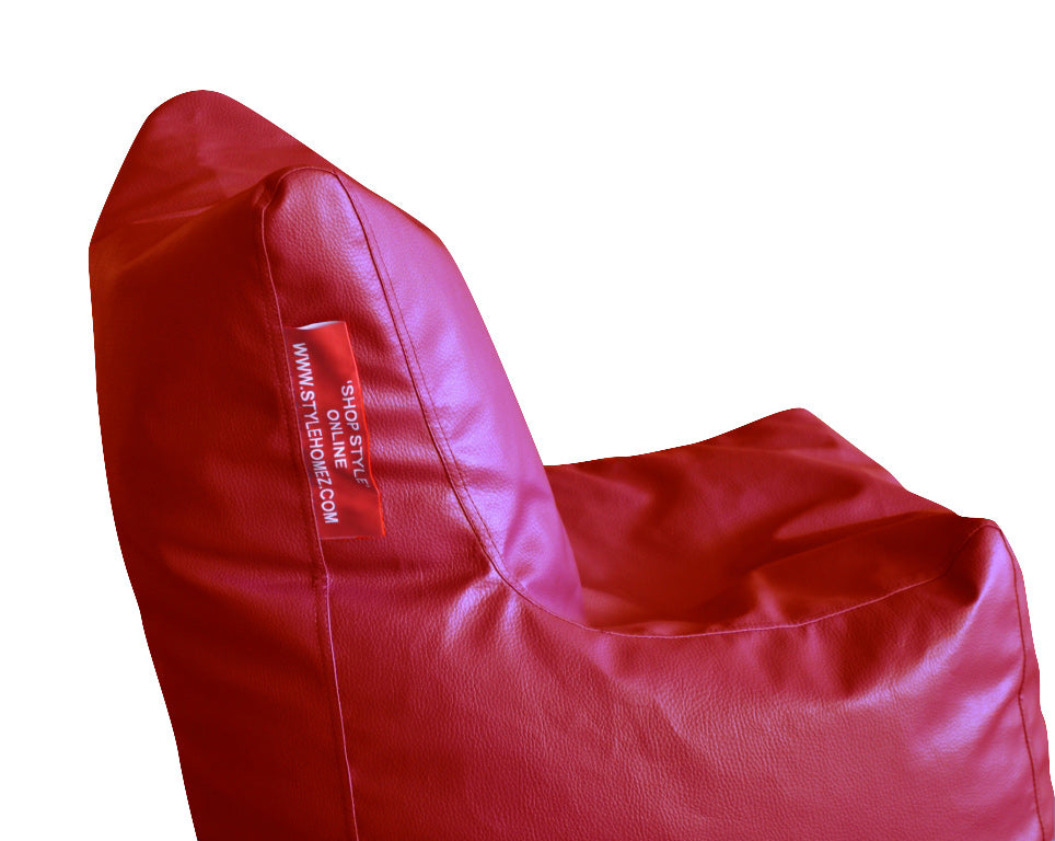 Leatherette Bean Bag Chair With Fillers - Large