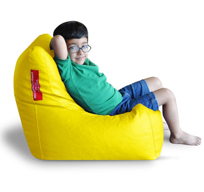 Leatherette Bean Bag Chair With Fillers - Large