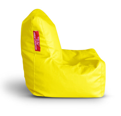 Leatherette Bean Bag Chair With Fillers - Large