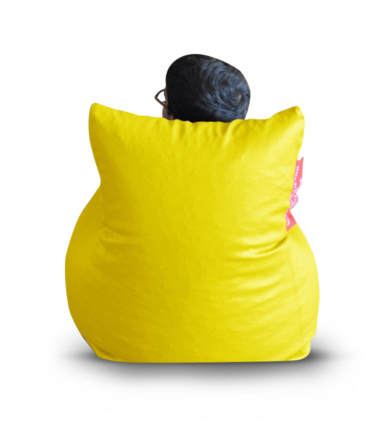 Leatherette Bean Bag Chair With Fillers - Large