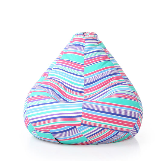 Classic Canvas Printed Bean Bag With Fillers - XXL