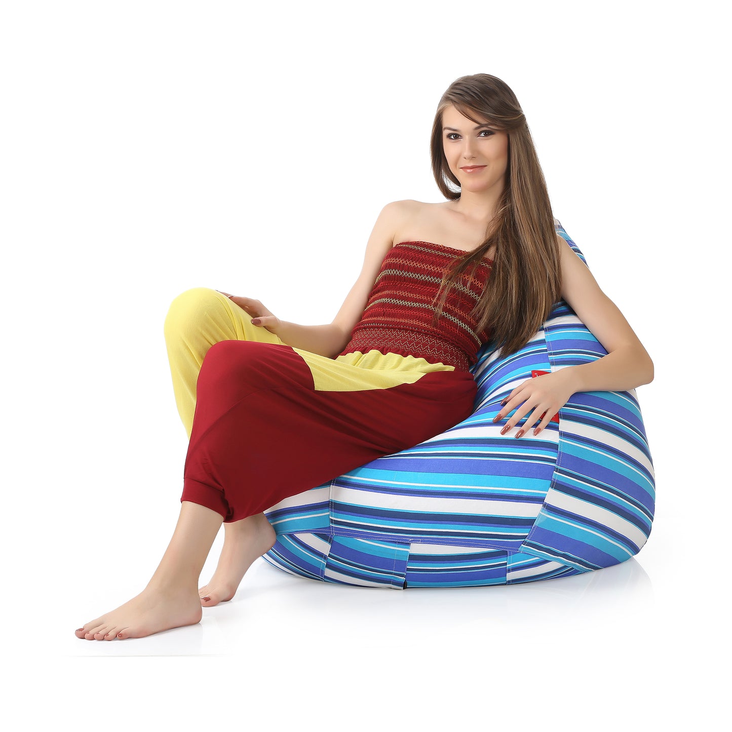 Classic Canvas Printed Bean Bag With Fillers - XXL