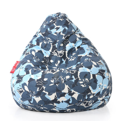 Classic Canvas Printed Bean Bag With Fillers - XXL